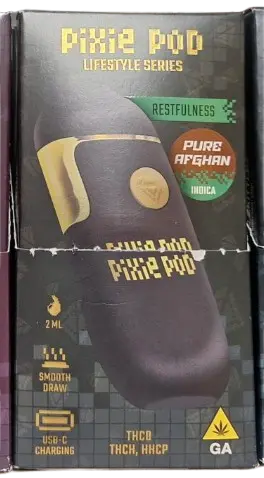 Pixie Pod Lifestyle Series 2G – Pure Afghan Indica - pixie Pod | pixi pod 4g | pixie dust disposable Pixie Pod Lifestyle Series 2G – Pure Afghan Indica - pixie Pod | pixi pod 4g | pixie dust disposable